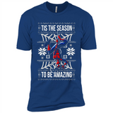 Marvel Spider Man Tis The Season To Be Amazing Ugly Christmas Mug PINGPONG - Premium Short Sleeve T-Shirt
