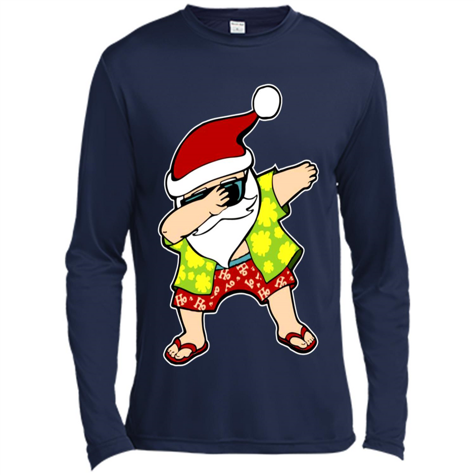 Dabbing Santa Christmas In July 1 - Canvas Long Sleeve T-Shirt