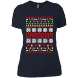 Grandma Ugly Christmas - Ladies' Boyfriend T-Shirt
