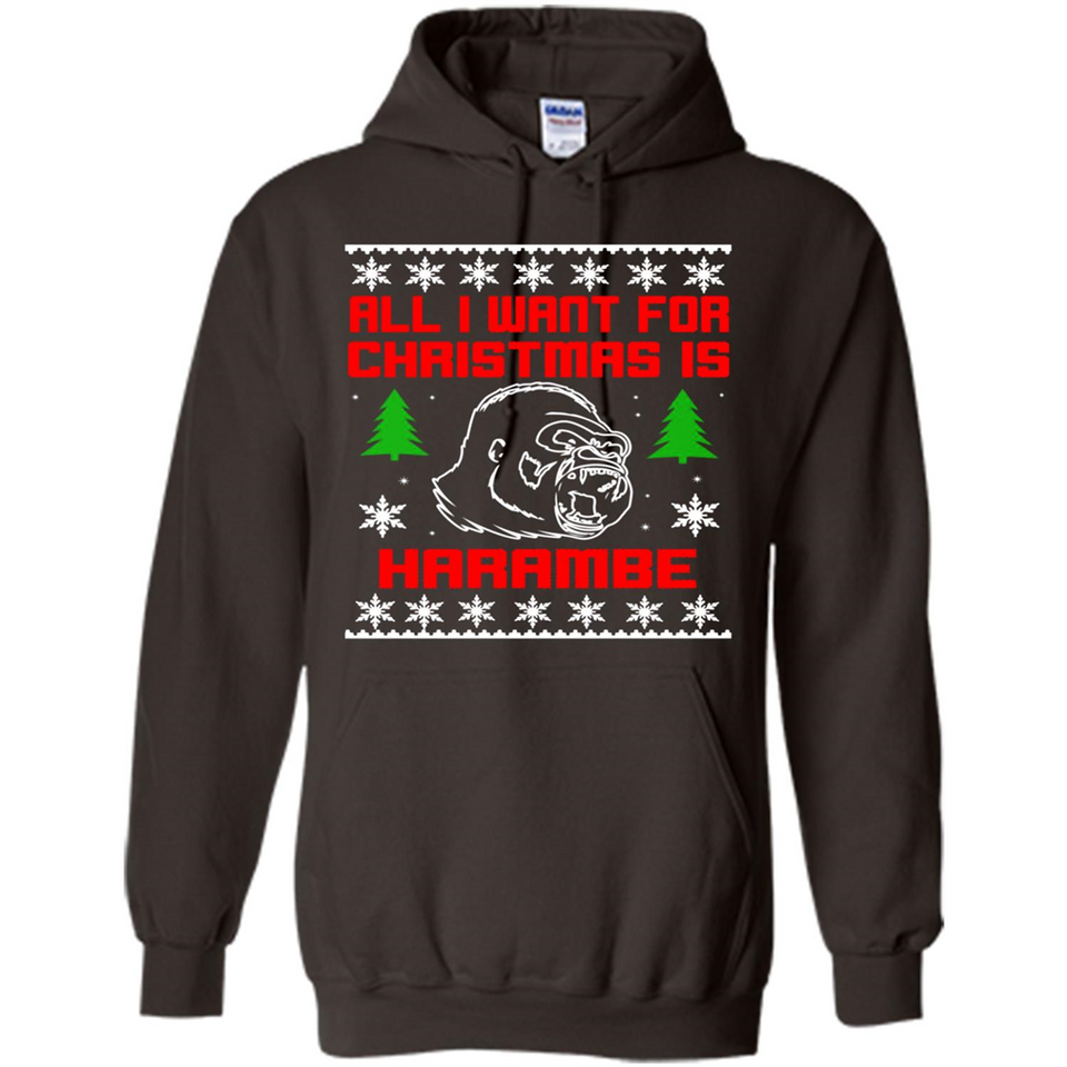 All I Want For Christmas Is HarambeT Rex Attack Reindeer ugly sweater PINGPONG