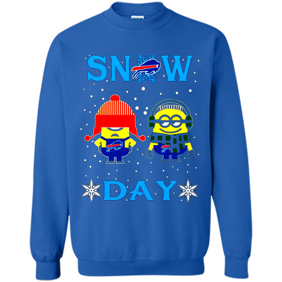 Snow Day Shirt For Buffalo Bills Vs Minion Fans pingpong