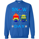 Snow Day Shirt For Buffalo Bills Vs Minion Fans pingpong