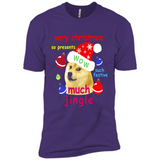 Christmas Doge Meme Shirts Funny Santa Shiba Inu Dog - Premium Short Sleeve T-Shirt