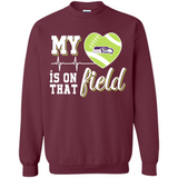 Seattle Seahawks Football My Heart is on that Field - Sweatshirt