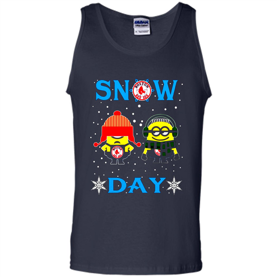 Snow Day Shirt For Boston Red Sox Vs Minion Fans pingpong