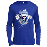 Tennessee Titans And Superman Fans - Canvas Long Sleeve T-Shirt