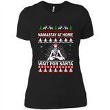 Namastay at home and wait for Santa Christmas sweatshirt PINGPONG