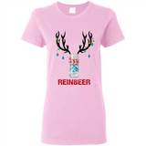 Coors Light Reinbeer Funny Beer Reindeer Christmas Sweatshirt - Ladies Short-Sleeve