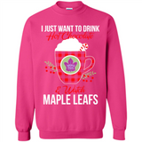 I Just Want To Drink Hot Chocolate & Watch Toronto Maple Leafs Ugly Christmas Sweater PINGPONG