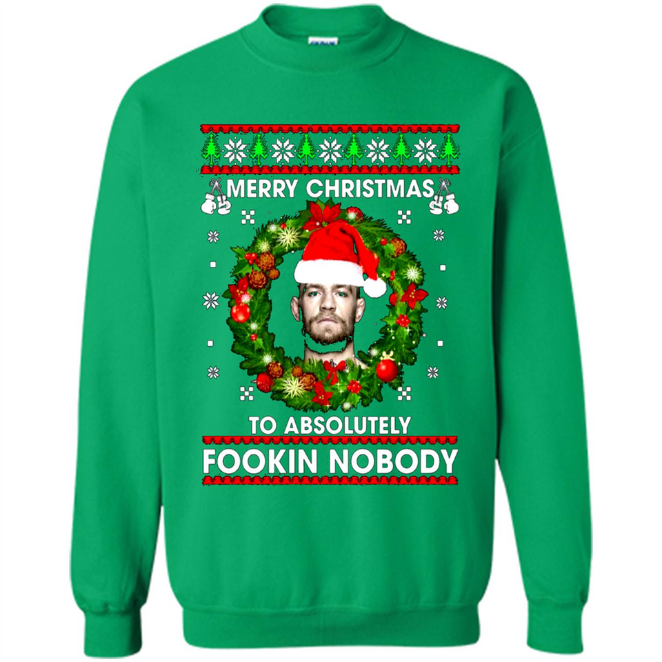 Merry Fookin Christmas Conor Mcgregor sweater PINGPONG