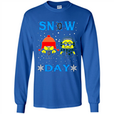 Snow Day Shirt For Detroit Tigers Vs Minion Fans pingpong