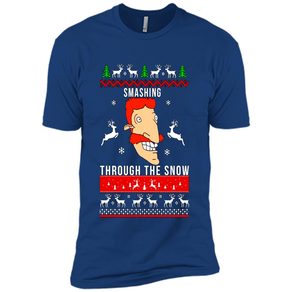 Nigel Thornberry Smashing through the snow Christmas sweatshirt PINGPONG