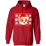 Funny Christmas Santa Corgi Dog Merry Corgmas - Hoodie