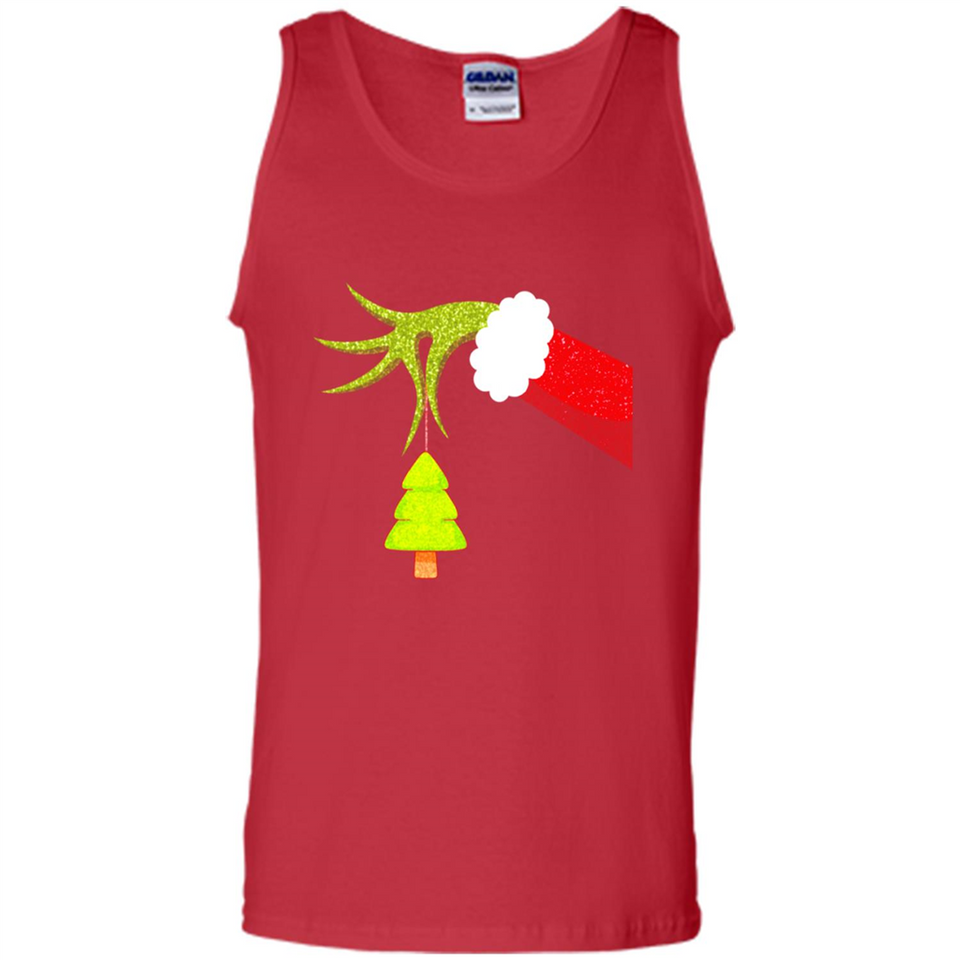 Funny Grinch Hand Holding Christmas Tree Ornament Christmas PING PONG