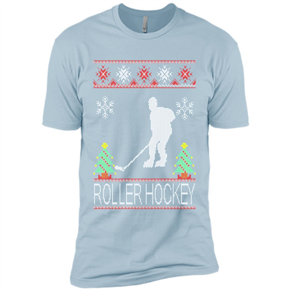 roller hockey Christmas ugly