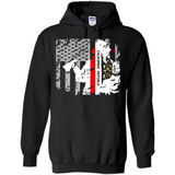 Paradise California Firefighter Thin Red Line Funds Youth T-Shirt PINGPONG - Hoodie