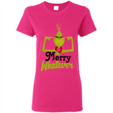 Grinch Merry Whatever Funny Christmas Sporty - Ladies Short-Sleeve