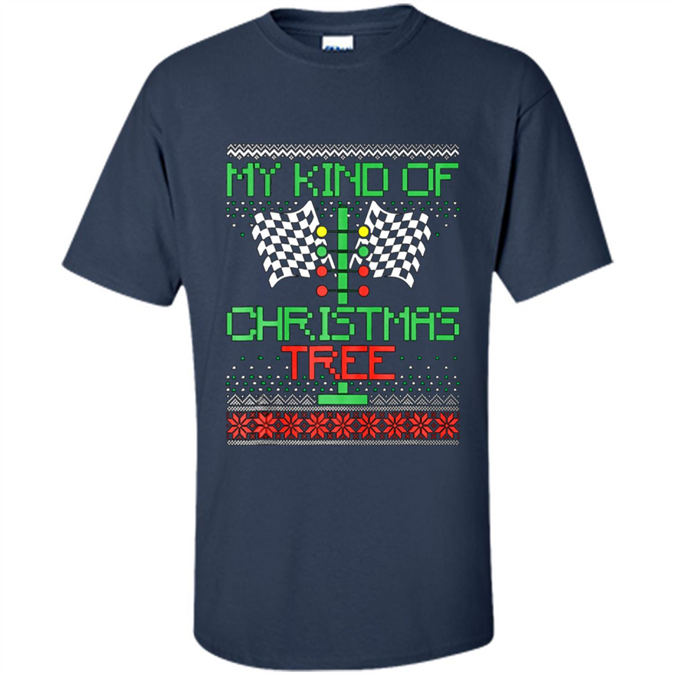 Funny Drag Racing Ugly Christmas Holiday Tree PING PONG