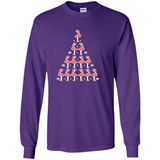 Flamingo Christmas Tree Flamingo - Long Sleeve T-Shirt