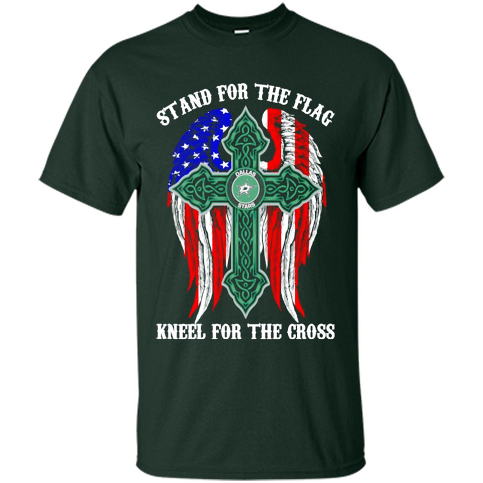 Dallas Stars - stand for the flag kneel for the cross