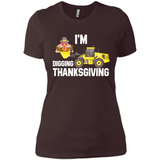 I'm Digging Thanksgiving Cute Turkey Tractor