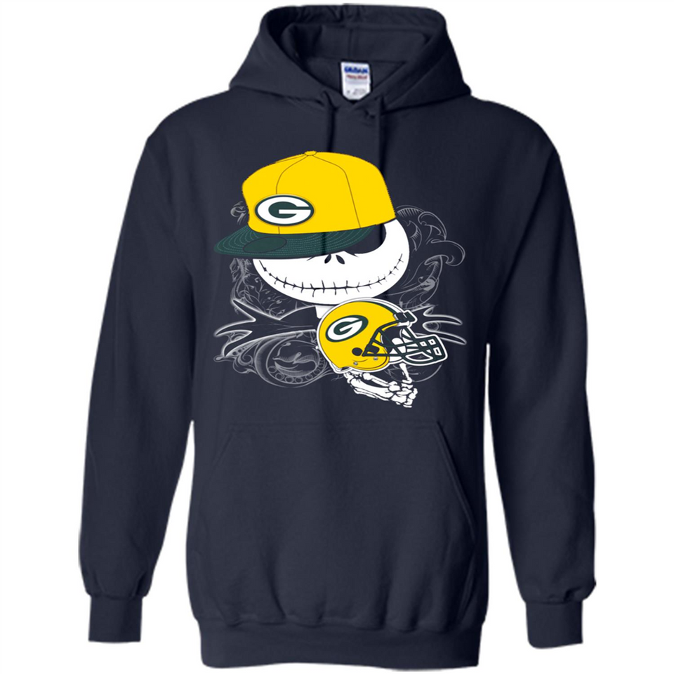 Jack Skellington The Nightmare Before Christmas-Packers Football - Hoodie