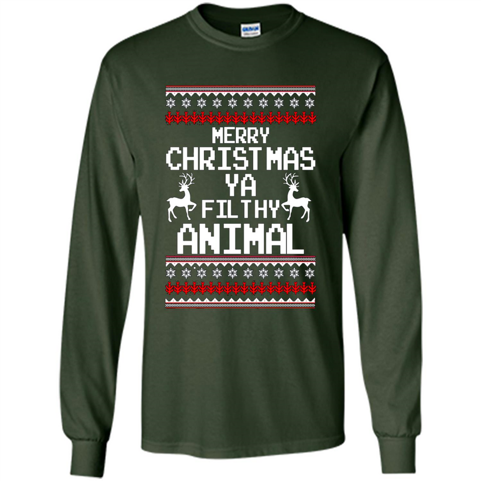 Merry Christmas ya filthy animal ulgy sweater PINGPONG