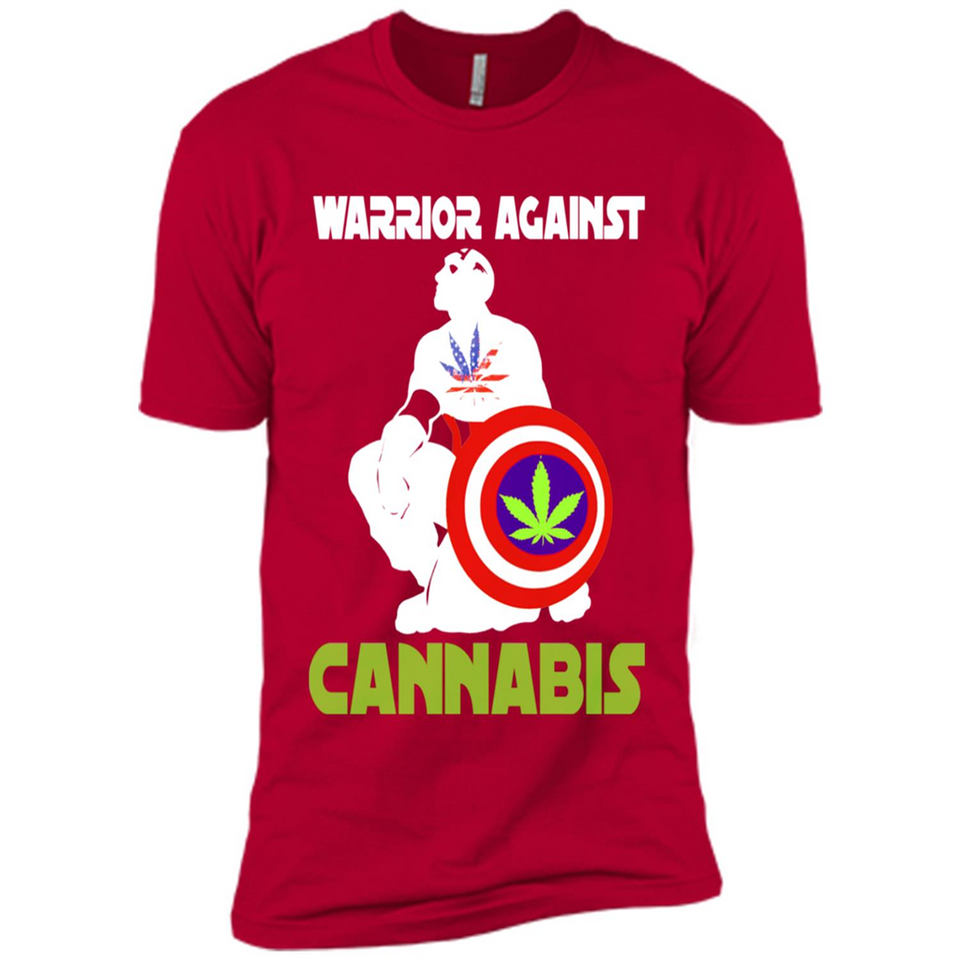warrior against cannabis - Premium Short Sleeve T-Shirt