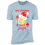 Christmas Doge Meme Shirts Funny Santa Shiba Inu Dog - Premium Short Sleeve T-Shirt