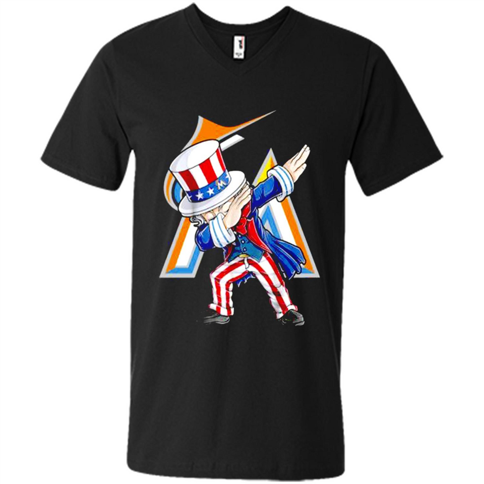 MLB MIAMI MARLINS UNCLE SAM DABBING INDEPENDENCE DAY