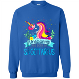 Unicorns are born in Sagittarius Birthday Rainbow Custom Ultra Cotton