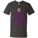 Reasons to be a Florida Panthers Fan Complete List on Back - Men's V-Neck
