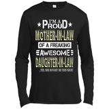 I'm A Proud Mother In Law Of A Freaking Awesome Daughter - Canvas Long Sleeve T-Shirt