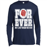 Oklahoma Sooners Forever For ever not just when we win - Canvas Long Sleeve T-Shirt