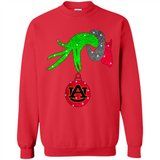 GRINCH HAND HOLDING AUBURN TIGERS GLITTER CHRISTMAS PINGPONG