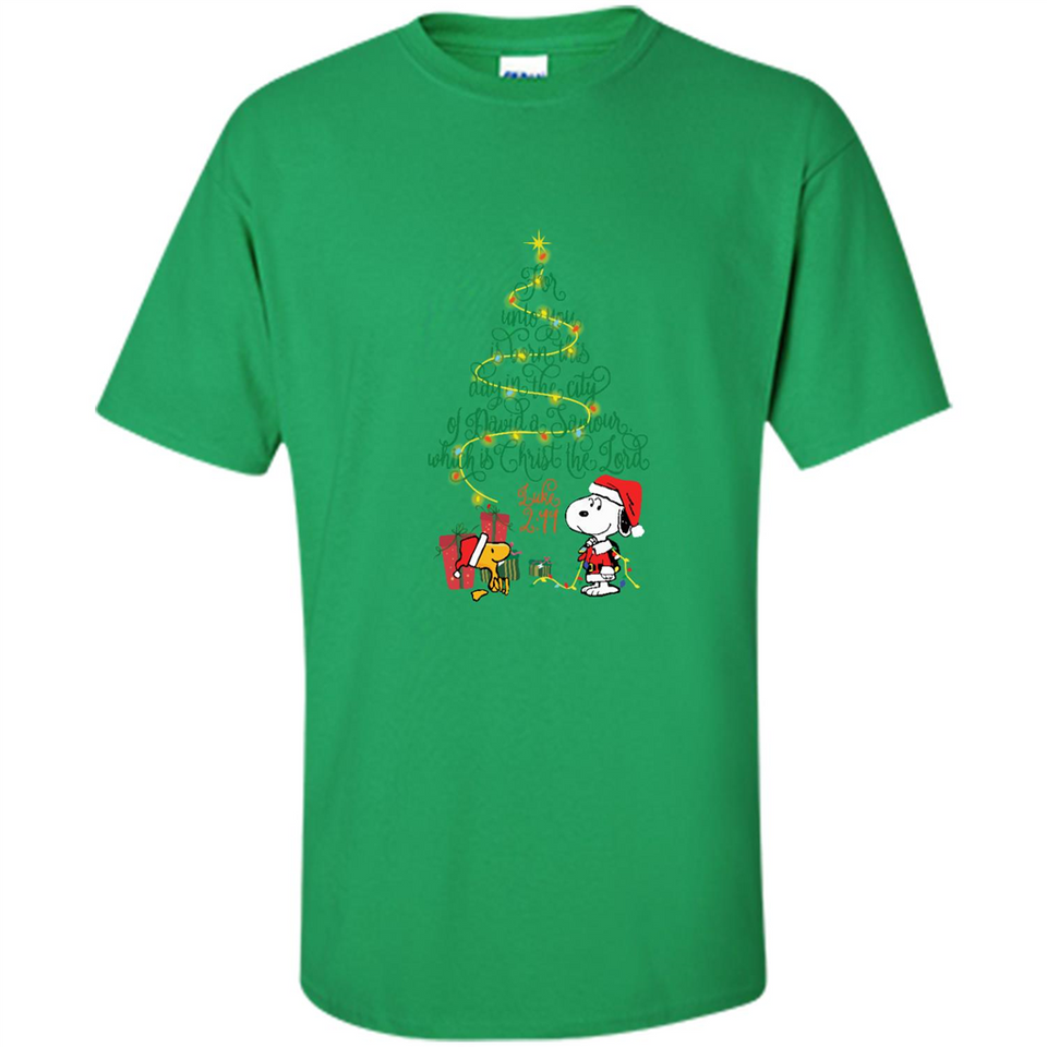 Snoopy-Woodstock-Christmas-tree-for-unto-you-is-born-this-day