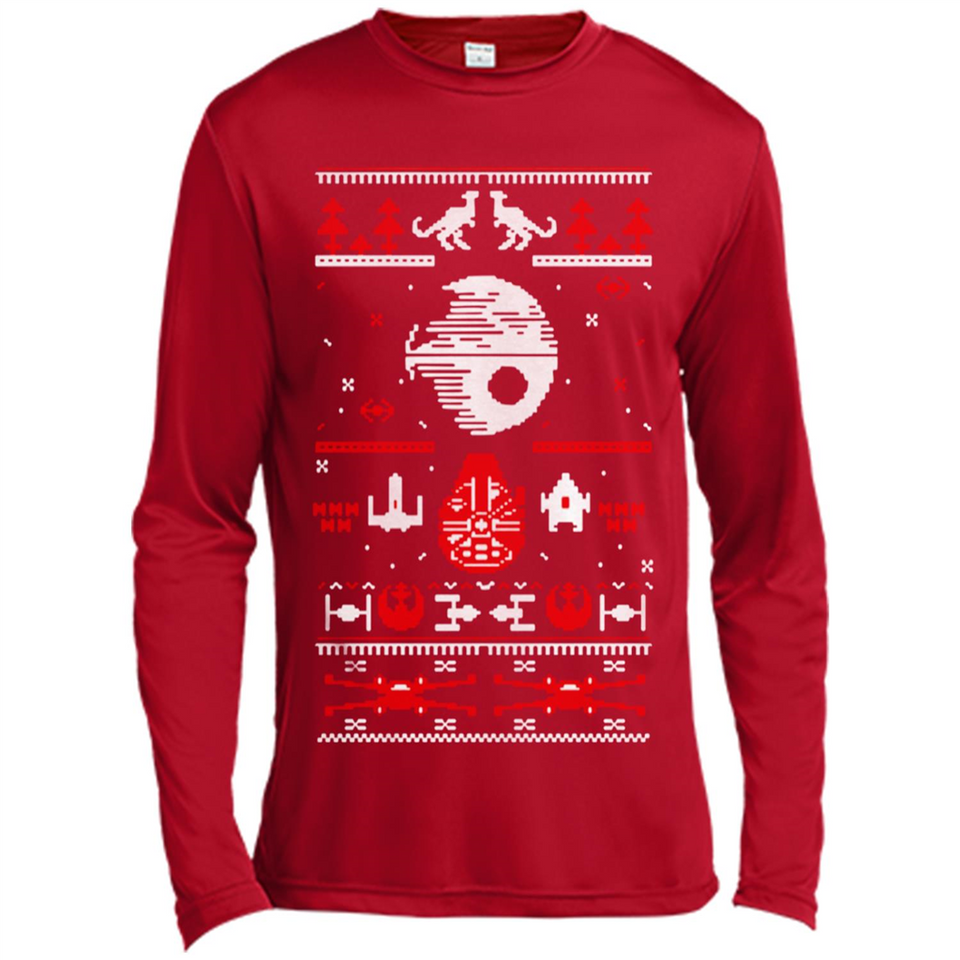 Star Wars Ugly Christmas Sweater - Canvas Long Sleeve T-Shirt