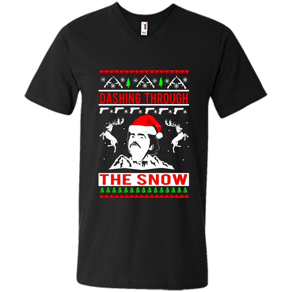 Narcos dashing through the snow Christmas sweatshirt PINGPONG