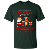 Never Underestimate An October Woman Watches Hallmark Movies Sweatshirt PINGPONG