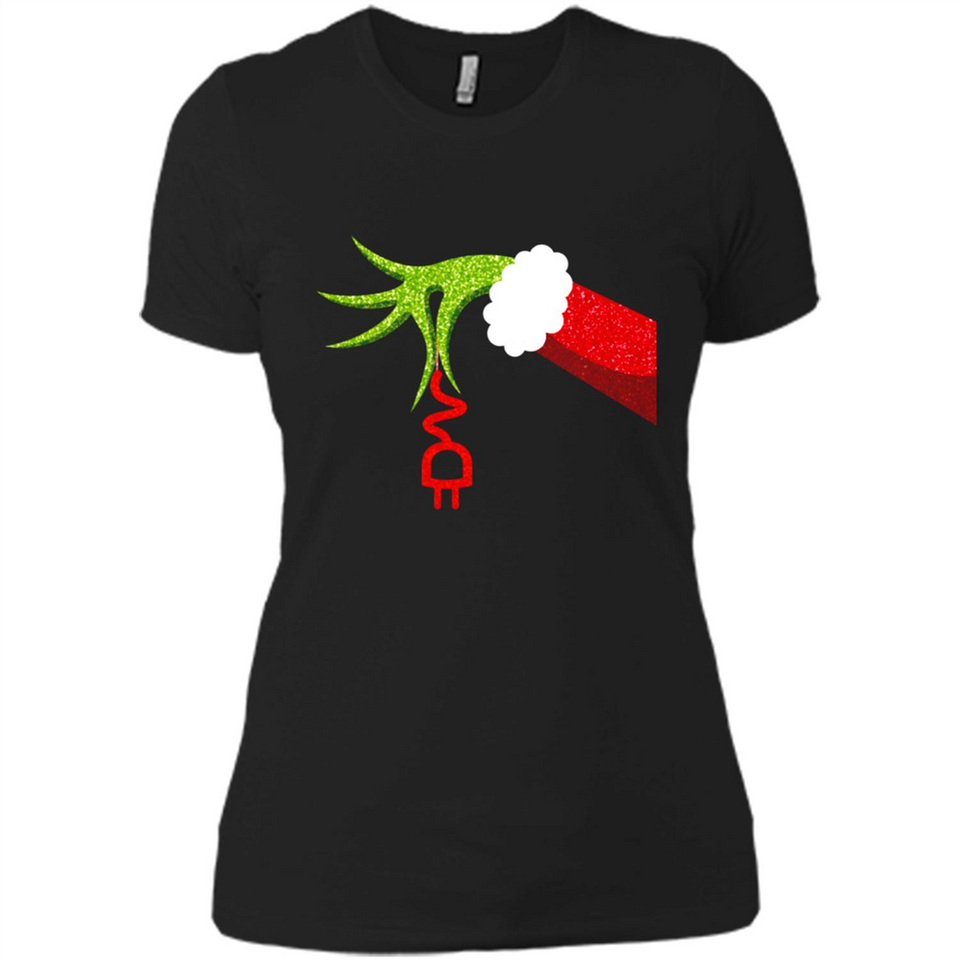 Funny Grinch Hand Holding Electrician Ornament Christmas PING PONG