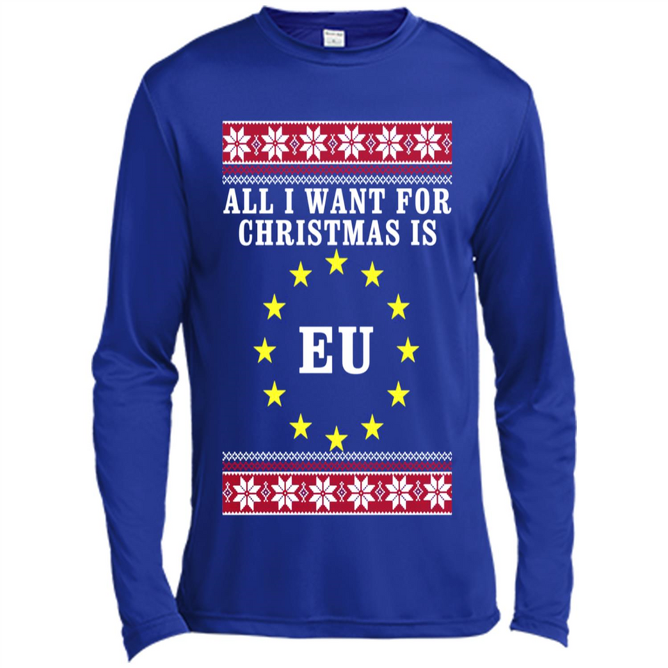 All I want for Christmas is EU ugly - Canvas Long Sleeve T-Shirt