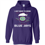 I Just Want To Drink Hot Chocolate & Watch Toronto Blue Jays Ugly Christmas Sweater PINGPONG