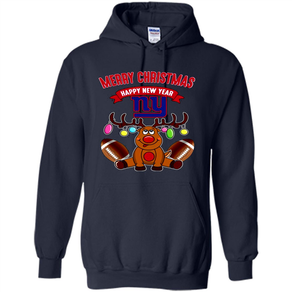 New York Giants NFL Reindeer Funny Merry Christmas And Happy New Year