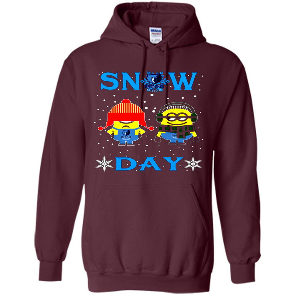 Snow Day Shirt For Memphis Grizzlies Vs Minion Fans pingpong