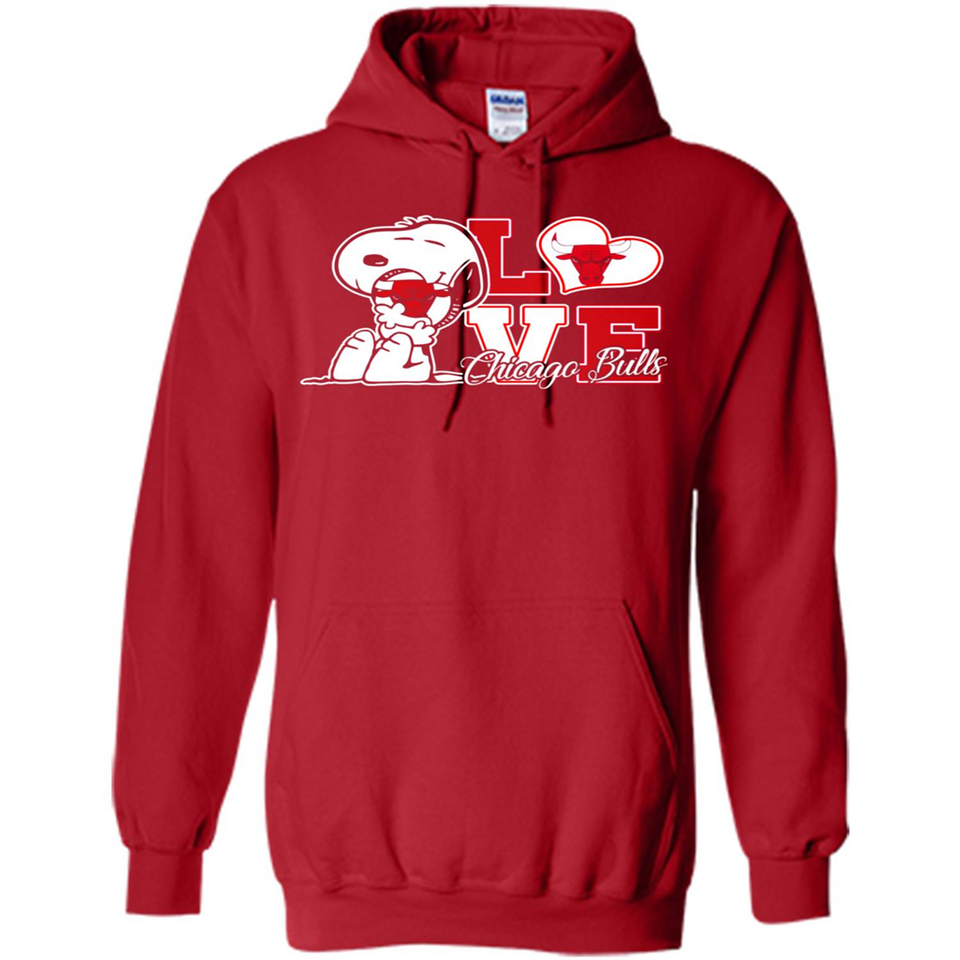 Snoopy loves NBA Chicago Bulls - Hoodie