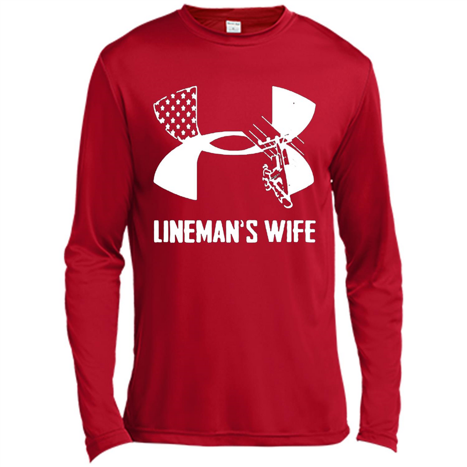 Lineman Wife Under Armour - Canvas Long Sleeve T-Shirt