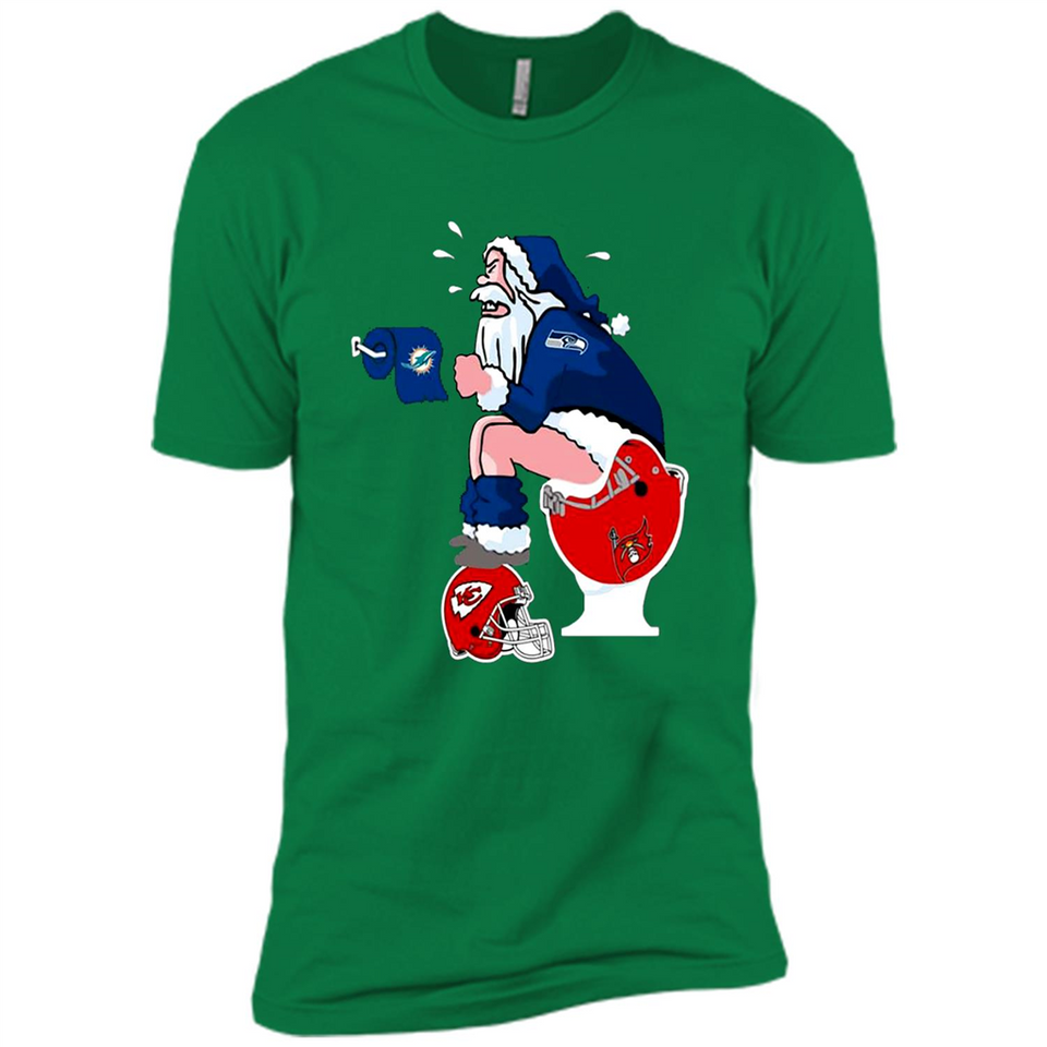 Seattle Seahawks Santa Claus Toilet