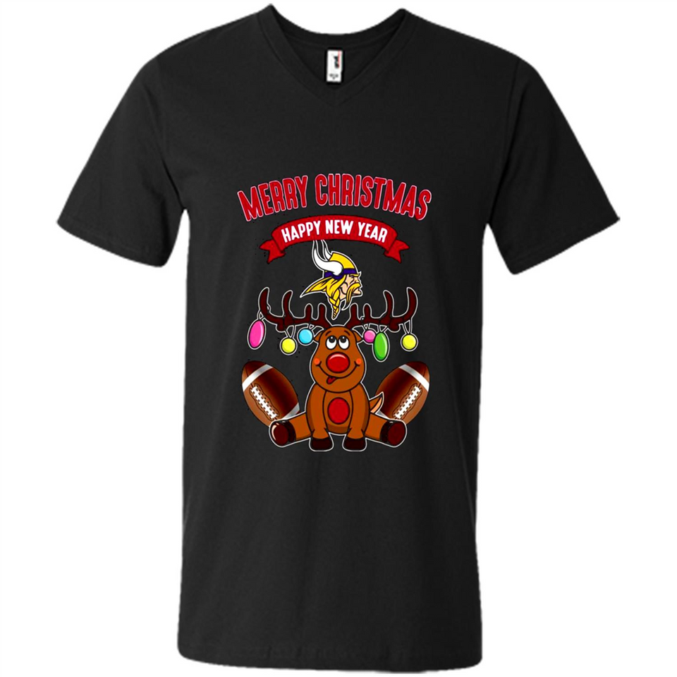 Minnesota Vikings NFL Reindeer Funny Merry Christmas And Happy New Year