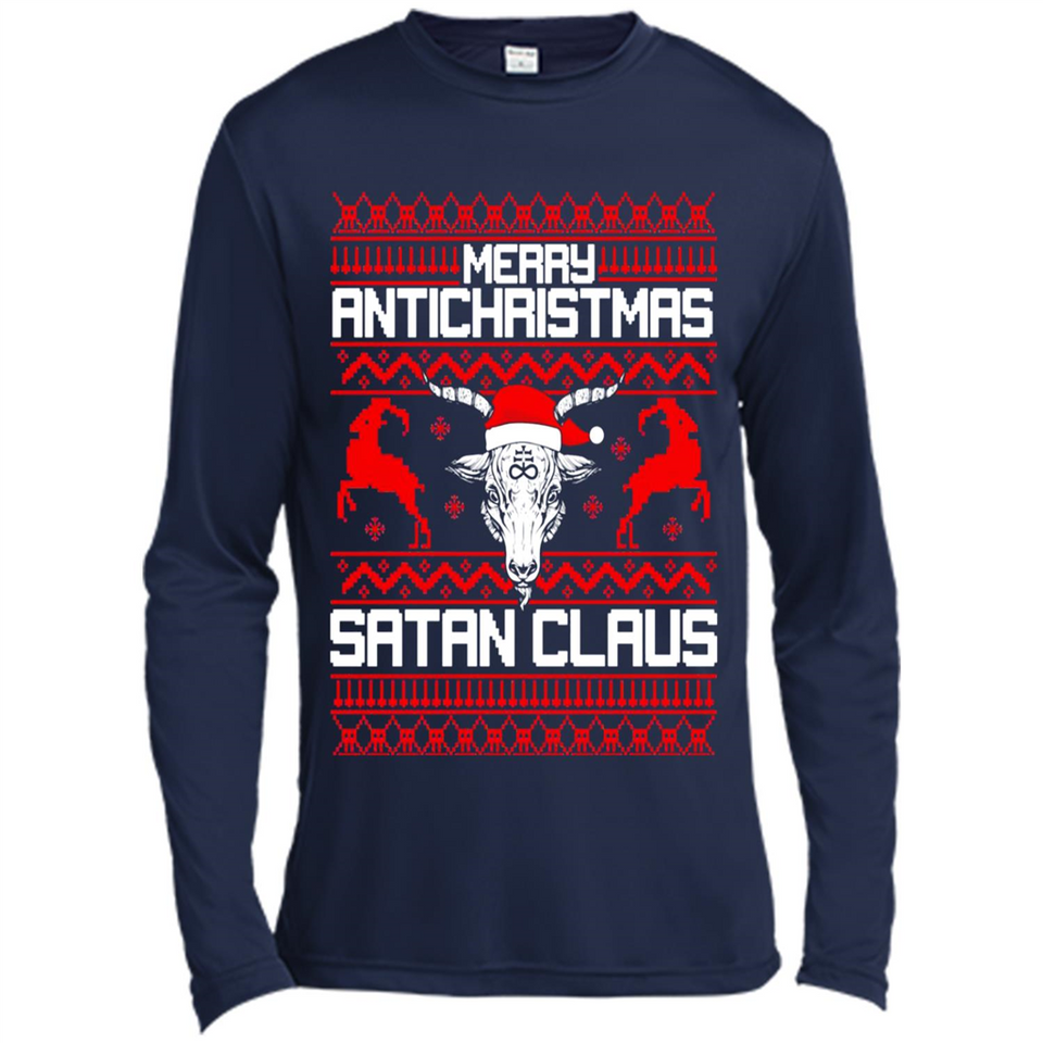 Merry Antichristmas Satan Claus - Canvas Long Sleeve T-Shirt