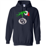 Amazing tee Oklahoma Sooners Glitter Grinch Monogram Ornament Christmas Gift - Hoodie
